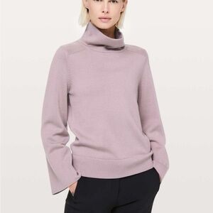 Lululemon City Trek Turtleneck Sweater in Smoky Blush, Women’s 4